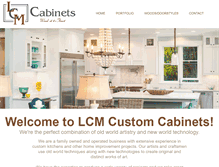 Tablet Screenshot of lcmcabinets.com